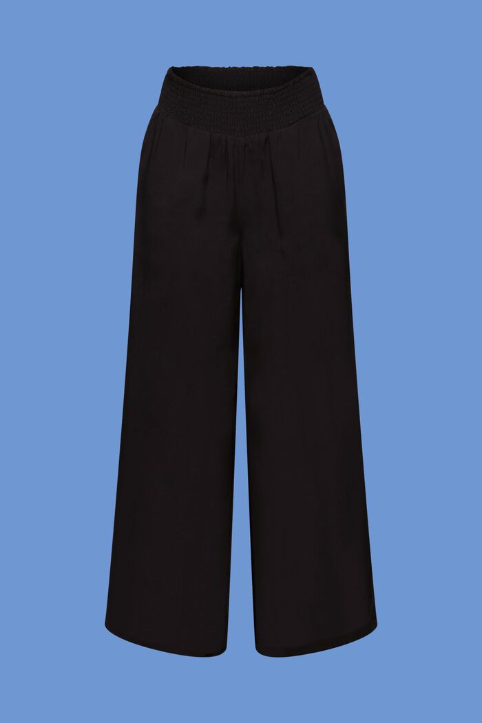 Pantaloni da infilare con gamba larga, BLACK, detail image number 7