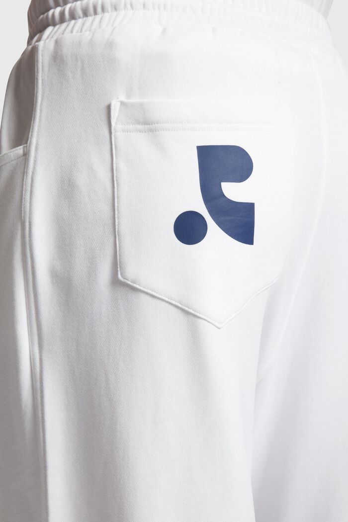 Pantaloni stile jogger in jersey, WHITE, detail image number 2