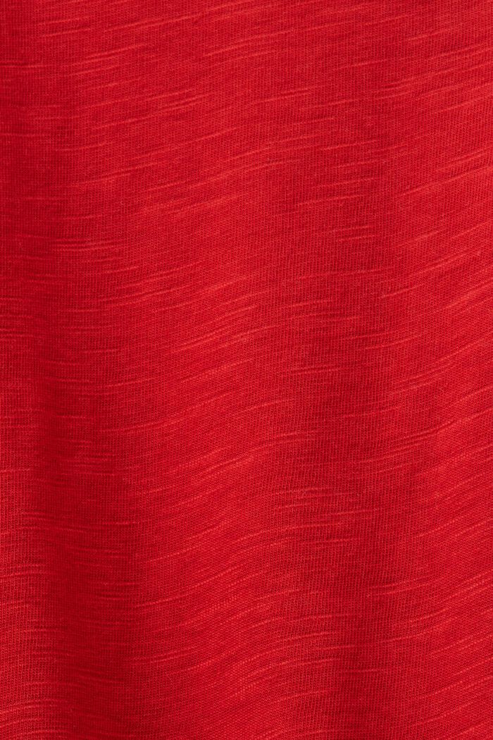 Maglia a manica lunga in jersey, 100% cotone, DARK RED, detail image number 5