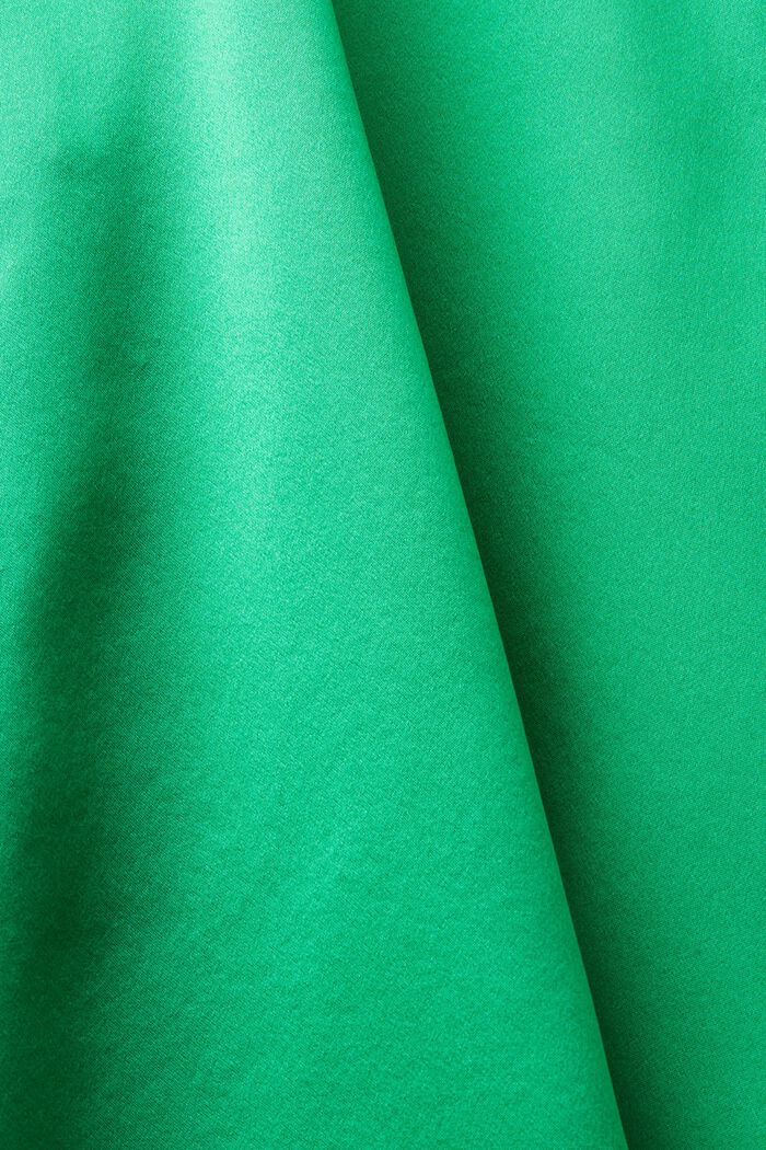 Camicia in raso di seta, GREEN, detail image number 4