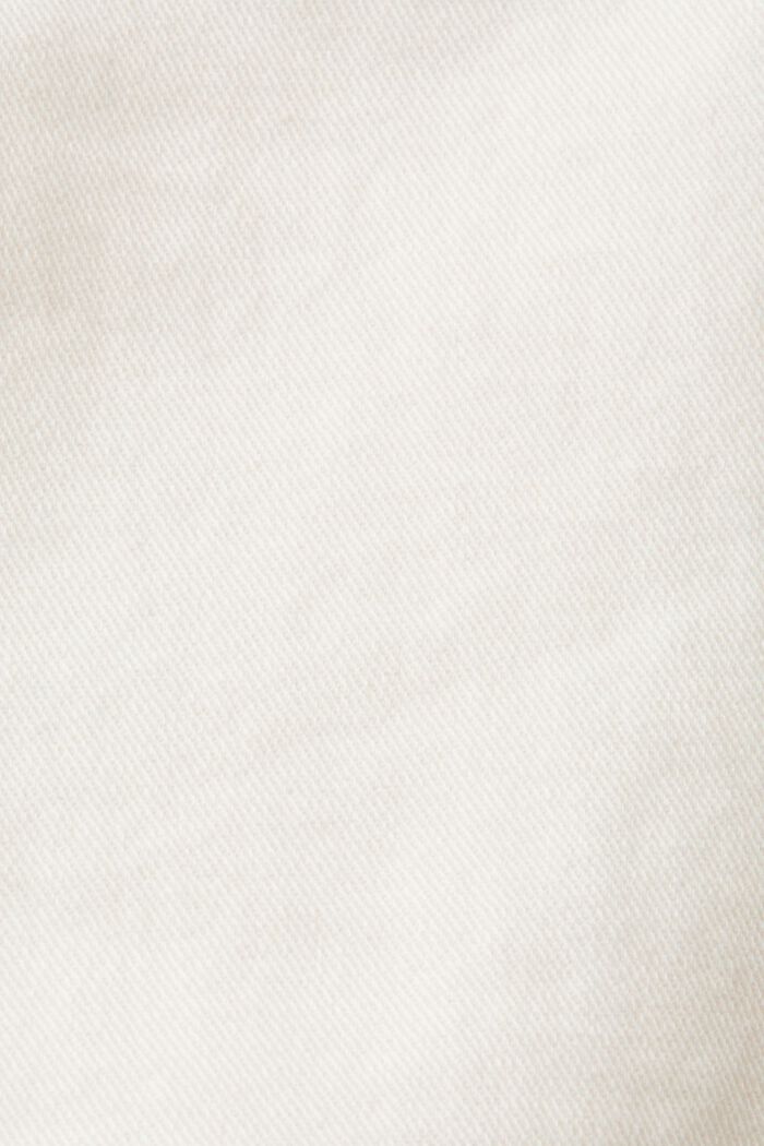 Pantaloni capri in cotone biologico, WHITE, detail image number 5