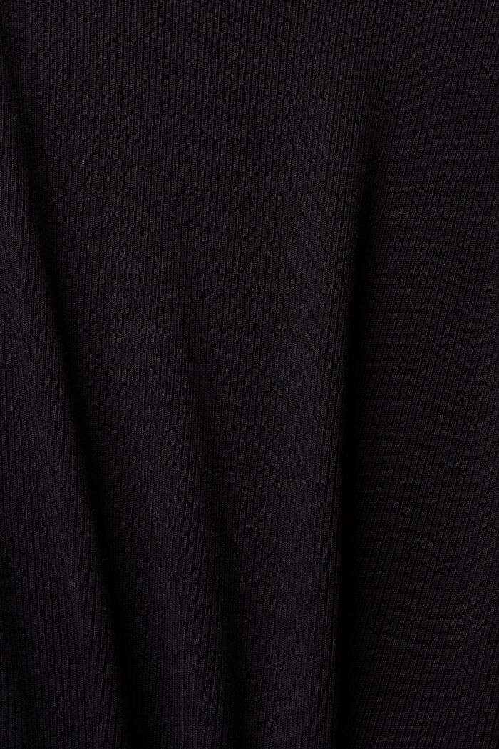 Pullover a coste, LENZING™ ECOVERO™, BLACK, detail image number 1