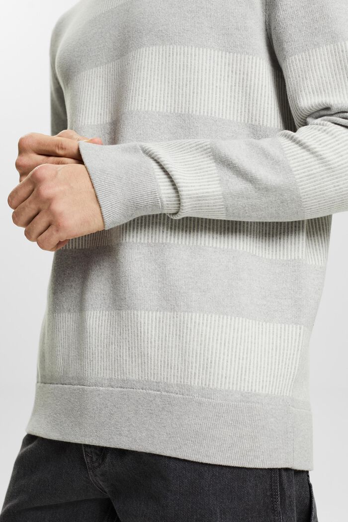 Pullover a righe in maglia a coste, LIGHT GREY, detail image number 2
