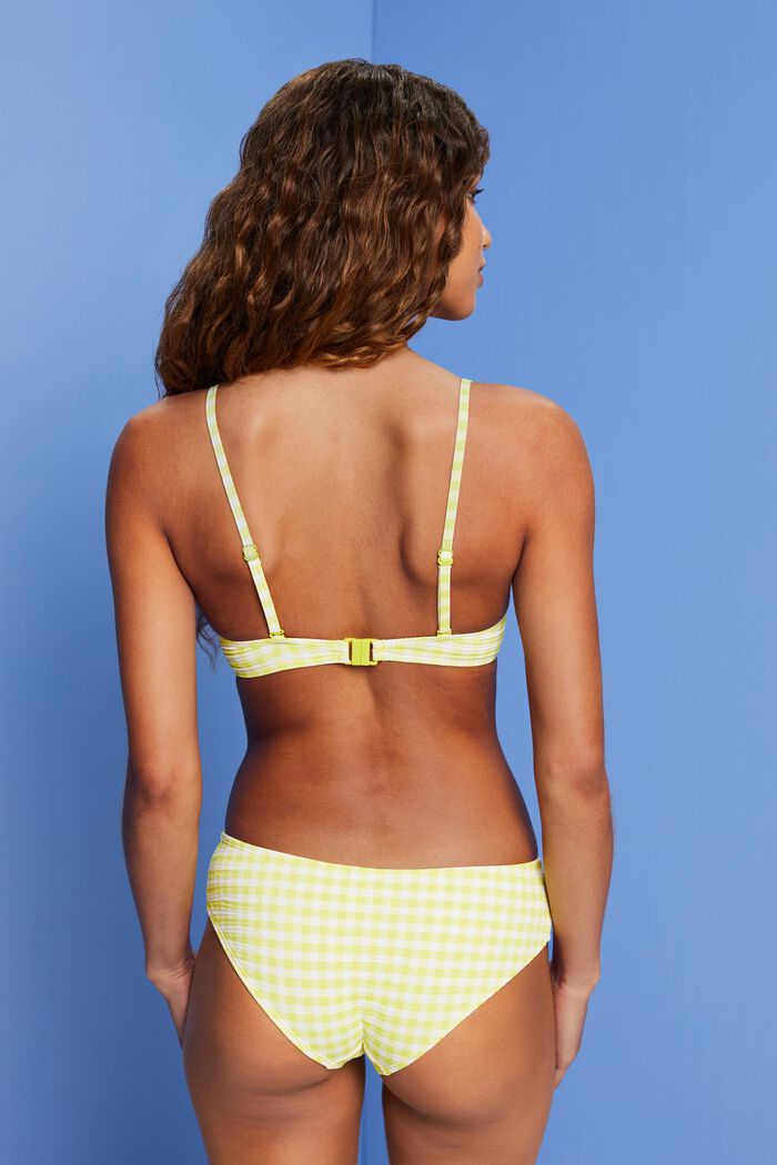 Riciclato: top bikini a fascia strutturato, LIME YELLOW, detail image number 2