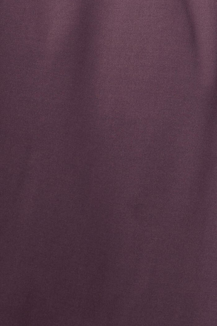 Joggers cropped in jersey con E-DRY, AUBERGINE, detail image number 1