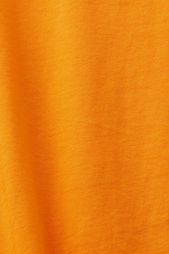 T-shirt con girocollo e maniche corte, GOLDEN ORANGE, detail image number 5
