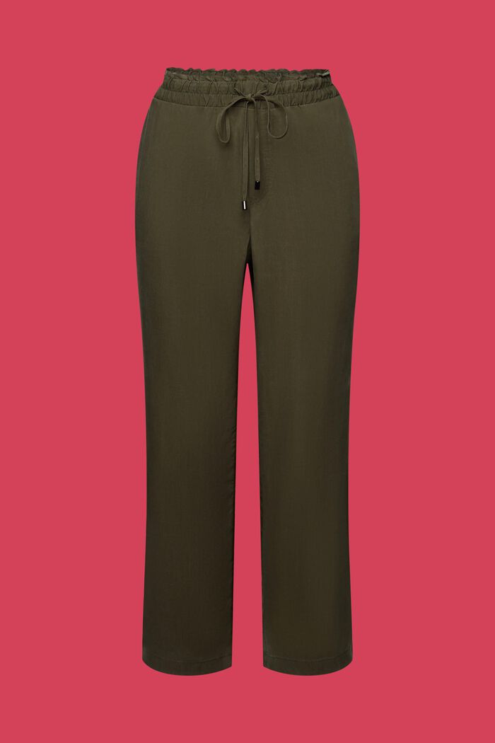 Pantaloni con cintura elastica, DARK KHAKI, detail image number 7