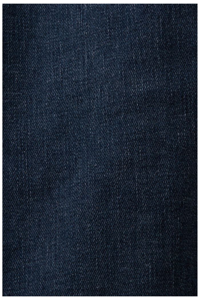 Jeans dritti a vita media, BLUE DARK WASHED, detail image number 5