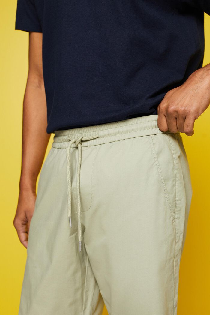 Shorts in twill di cotone, LIGHT GREEN, detail image number 2