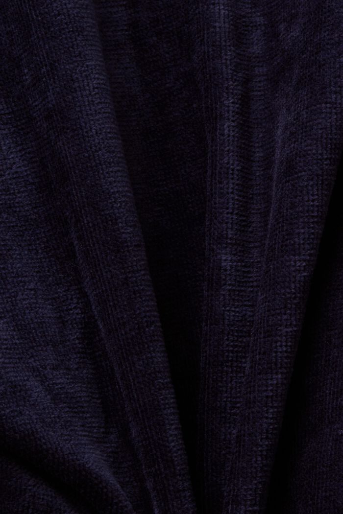 Accappatoio in velour 100% cotone, NAVY BLUE, detail image number 4