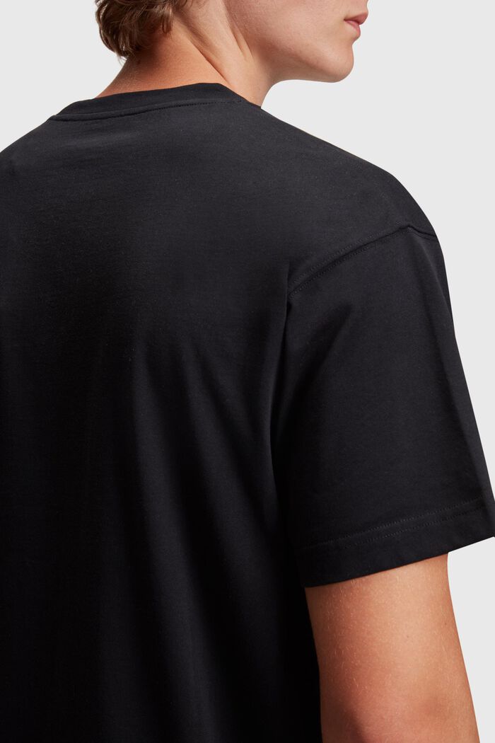 T-shirt AMBIGRAM con stampa di cubo, BLACK, detail image number 3