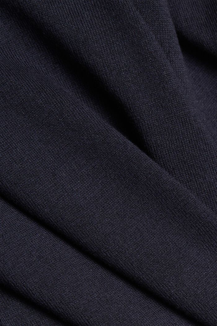 Pullover basic in misto cotone biologico, NAVY, detail image number 1