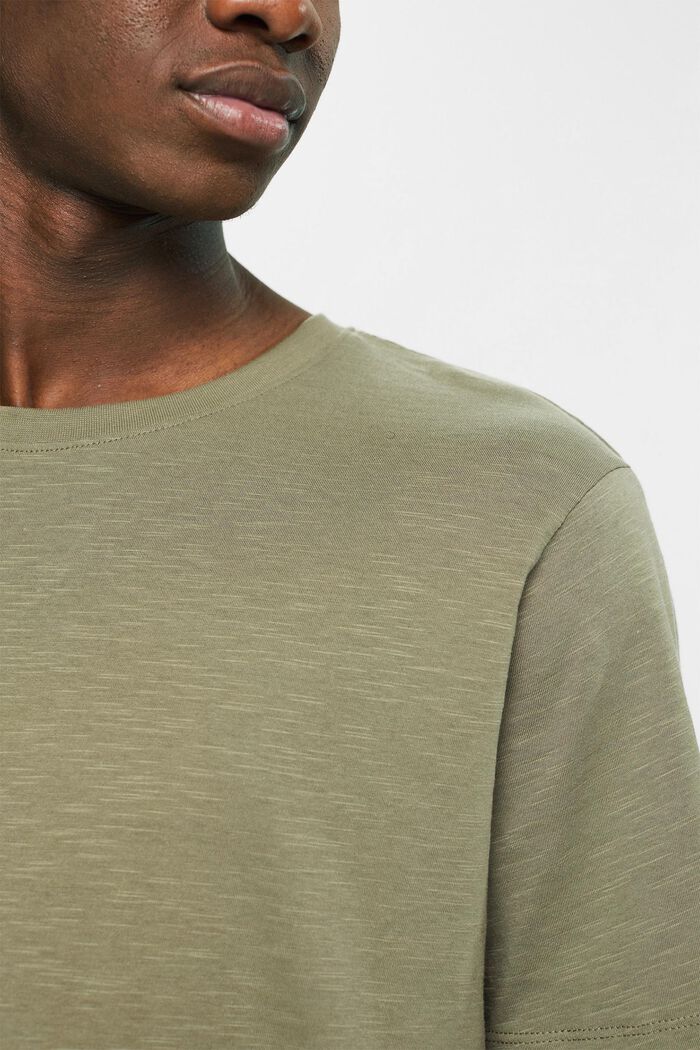 T-shirt in jersey, 100% cotone, KHAKI GREEN, detail image number 2