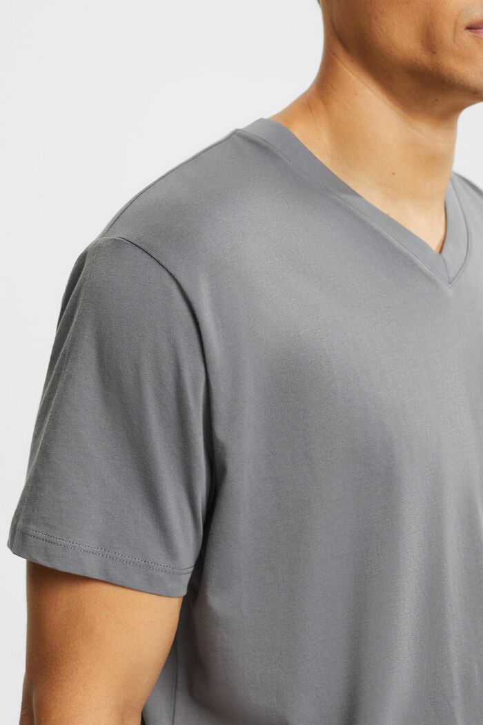 T-shirt in jersey, 100% cotone, DARK GREY, detail image number 0