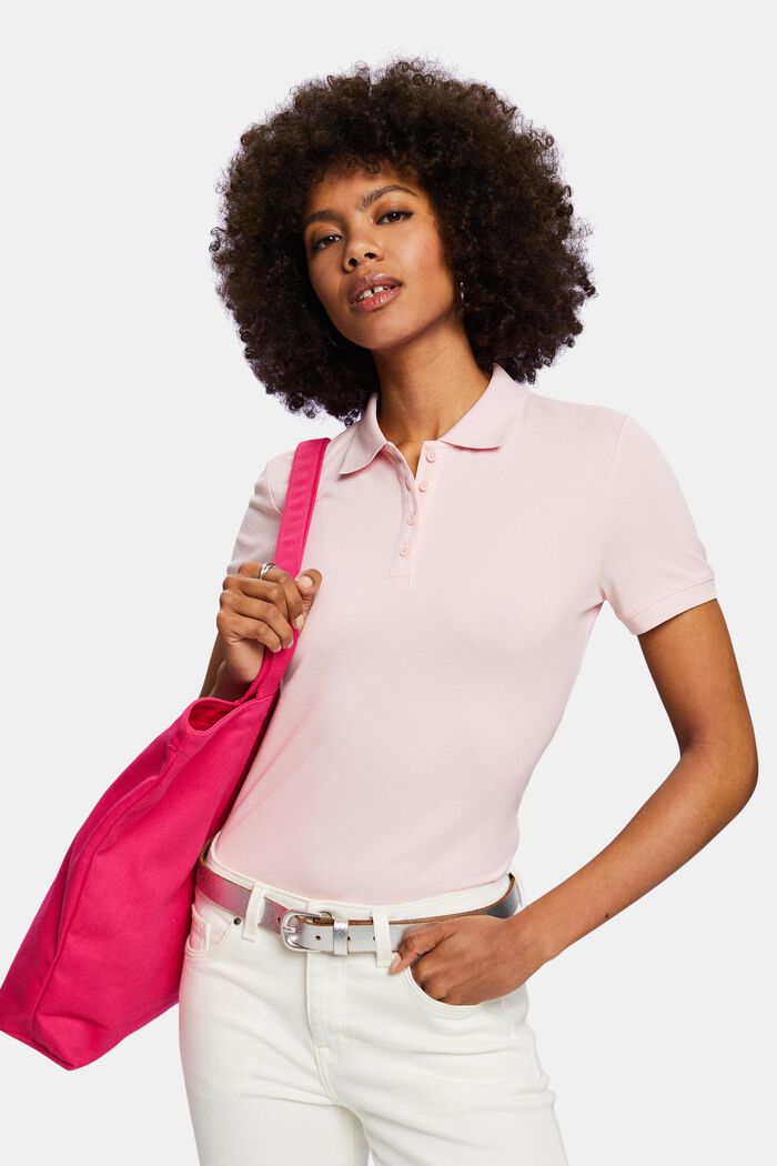 Polo in jersey, PASTEL PINK, detail image number 0