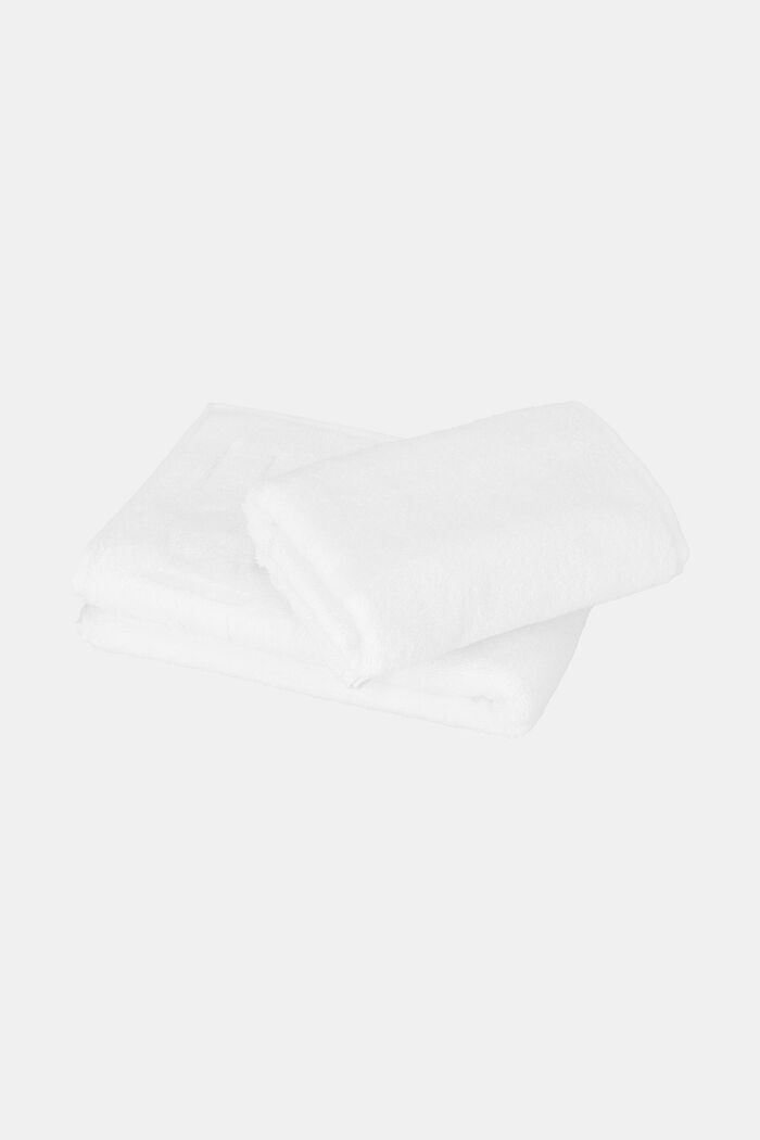 Asciugamano, confezione da 2, WHITE, detail image number 0