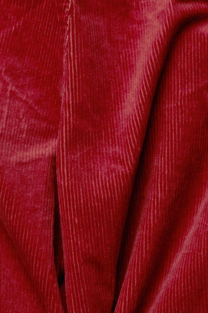 Pantaloni in velluto a vita media, TERRACOTTA, detail image number 1