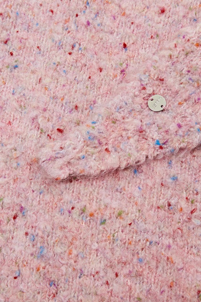 Sciarpa triangolare bouclé, OLD PINK, detail image number 1