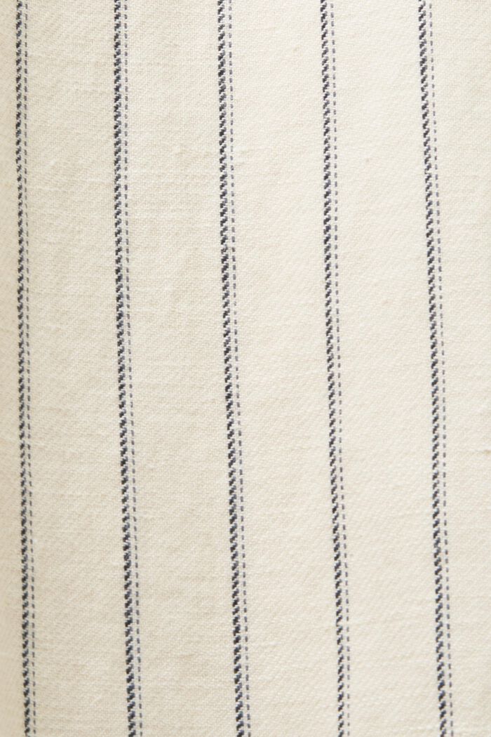 Pantaloni culotte con cintura da annodare, misto cotone e lino, ICE, detail image number 6