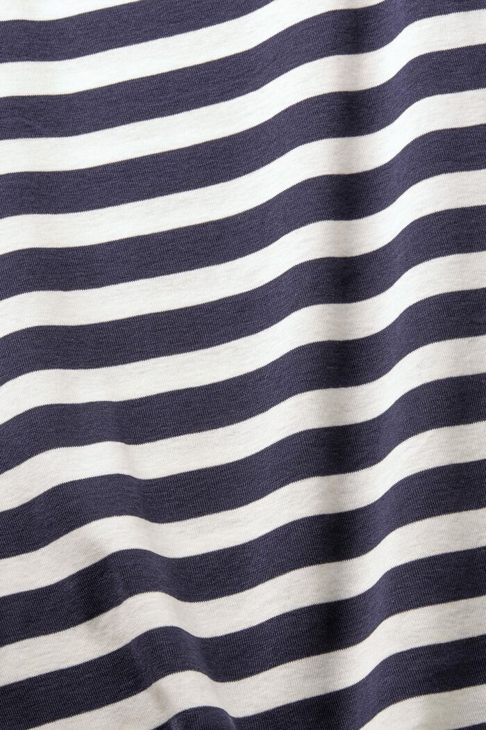 Canotta in cotone a righe, NAVY, detail image number 5