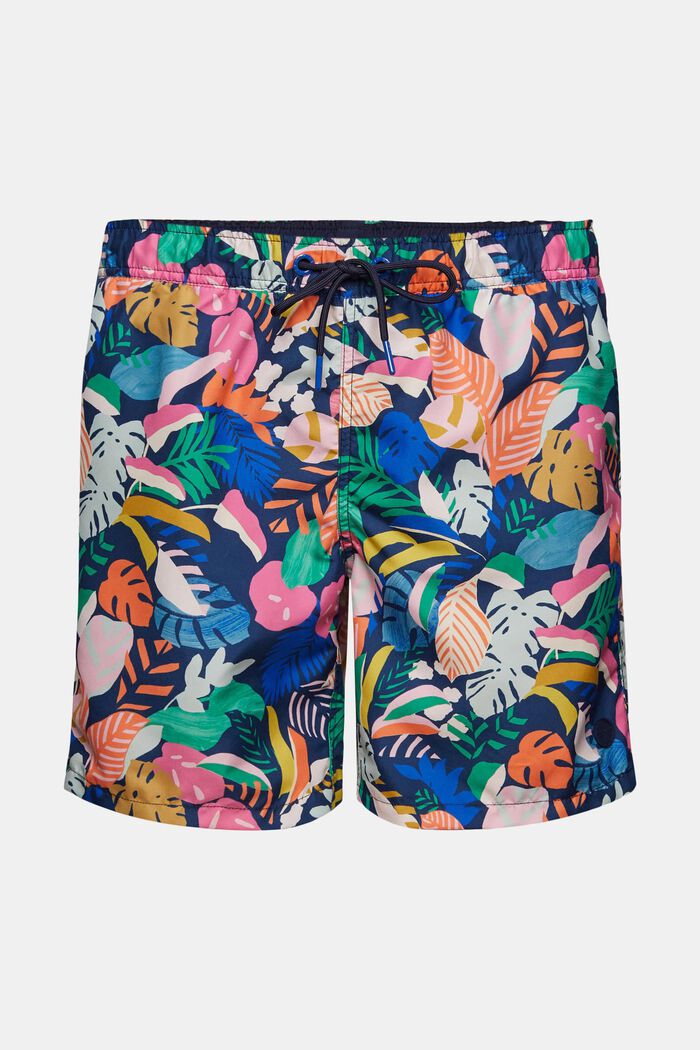 Shorts da mare con stampa tropicale