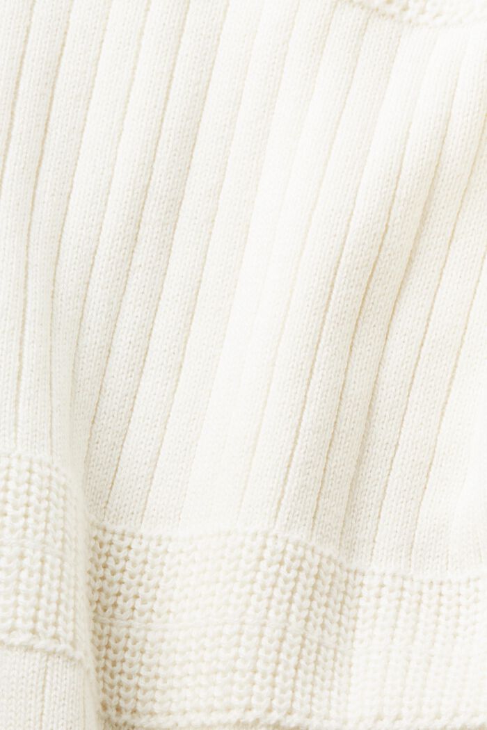 Pullover in maglia a motivi misti, OFF WHITE, detail image number 7