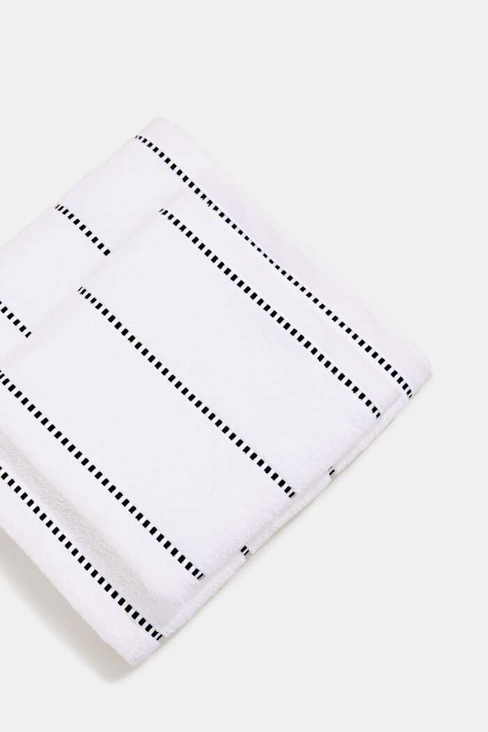 Con TENCEL™: set di asciugamani in spugna, WHITE, overview