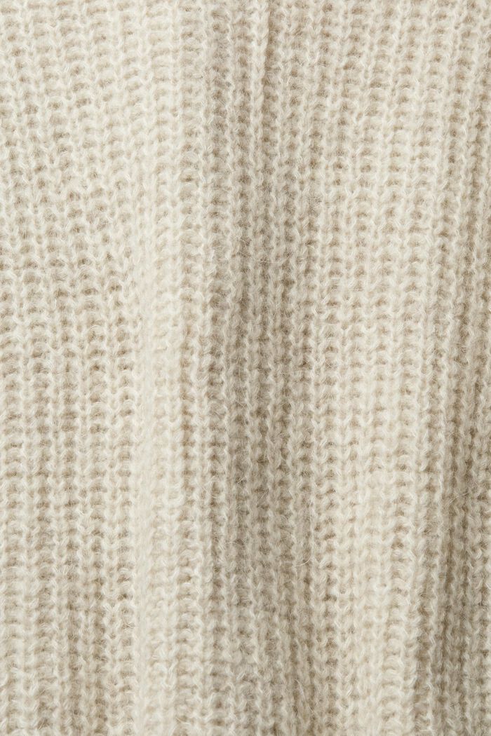 Cardigan in maglia di misto alpaca, CREAM BEIGE, detail image number 1
