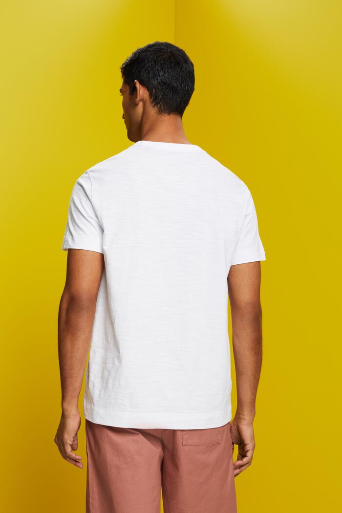 T-shirt in jersey con stampa sul petto, 100% cotone, WHITE, detail image number 3