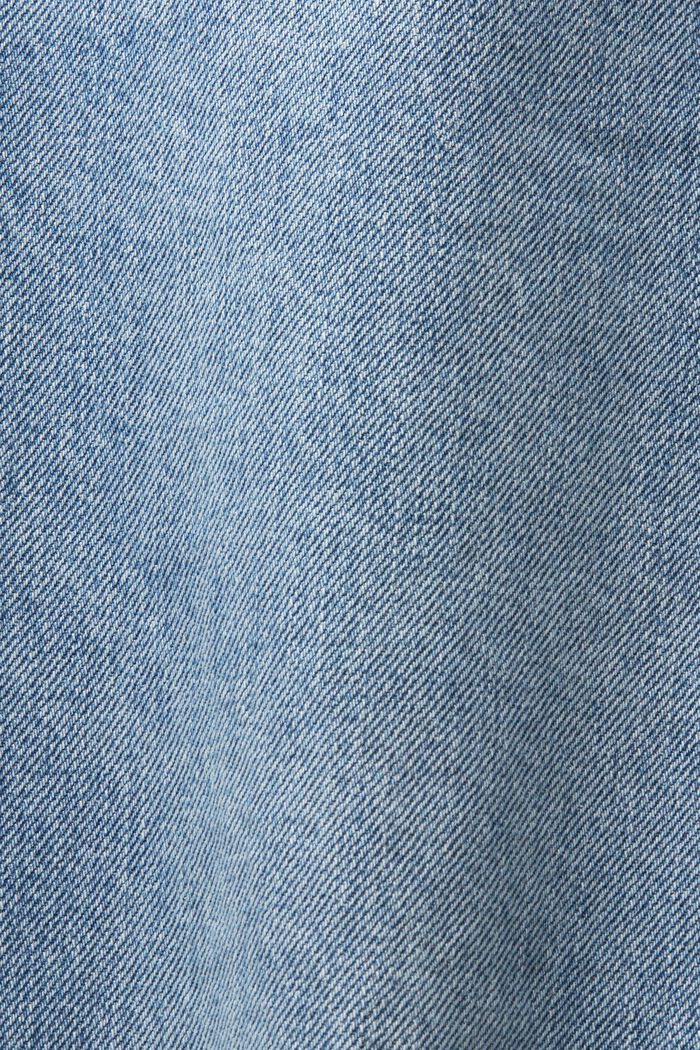 Jeans straight a vita media, BLUE MEDIUM WASHED, detail image number 6