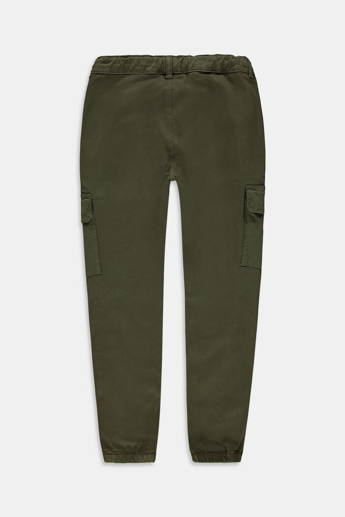 Pantaloni cargo con cintura regolabile, cotone biologico