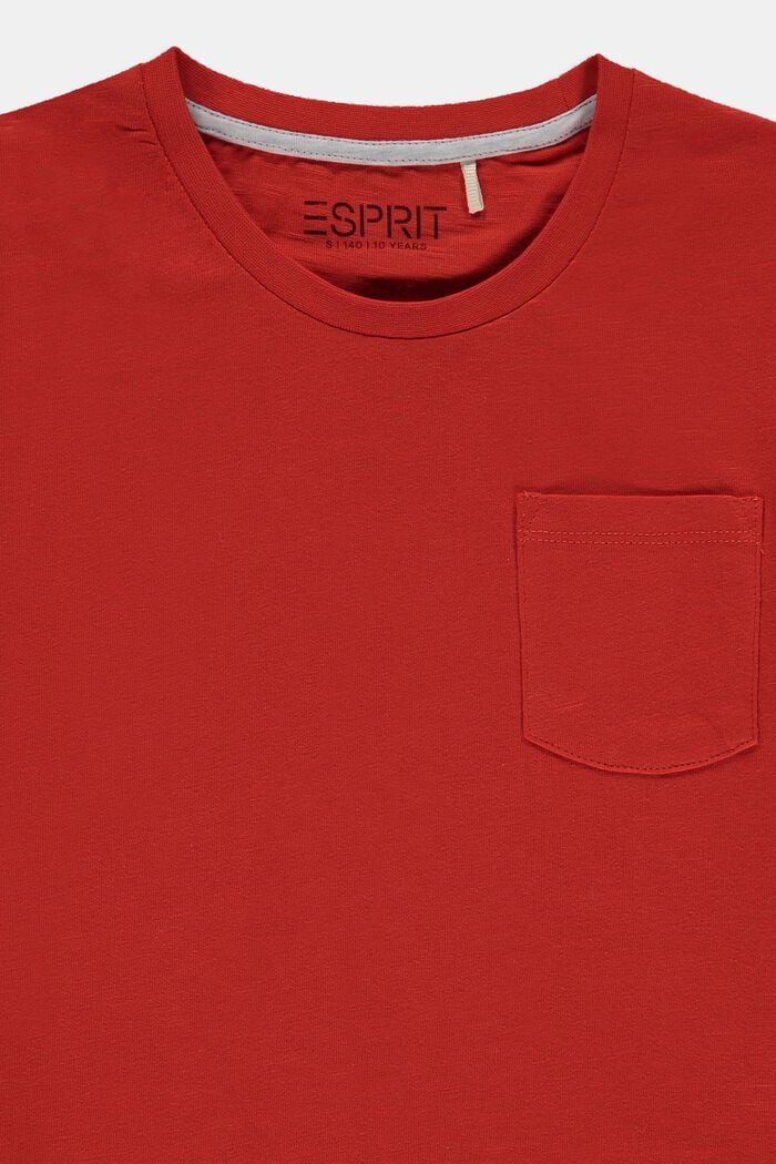 T-shirt squadrata con elementi catarifrangenti, RED, detail image number 2