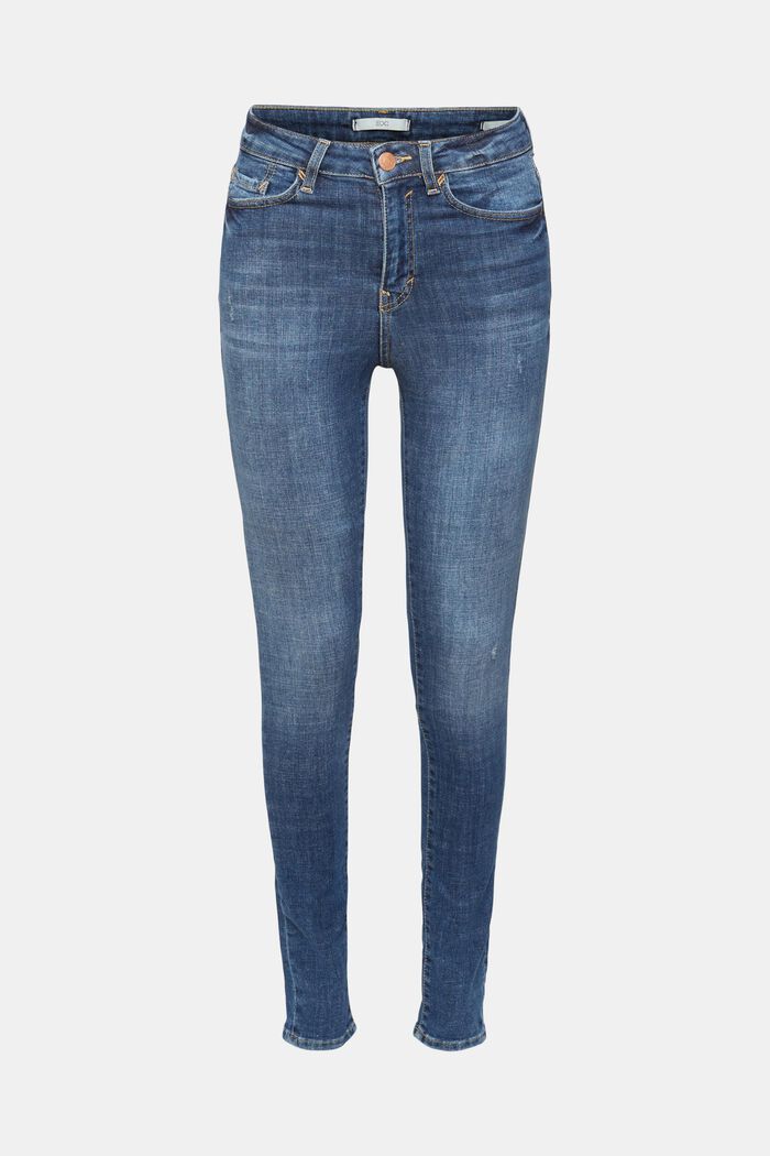 Jeans skinny, BLUE DARK WASHED, detail image number 6