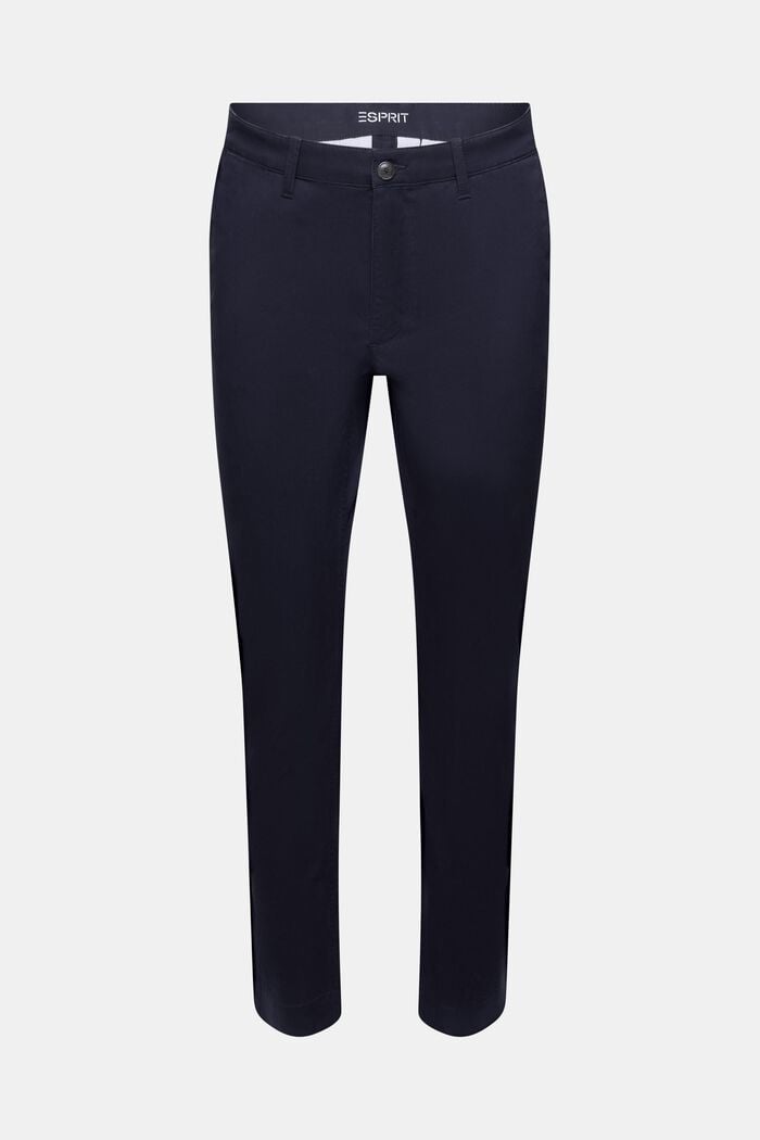 Chino slim fit in twill di cotone, NAVY, detail image number 6