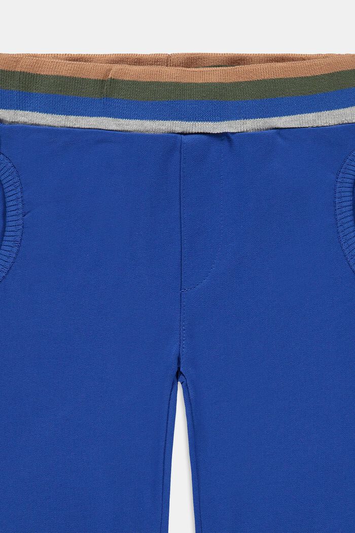 Pantaloni felpati in 100% cotone biologico, BLUE, detail image number 2