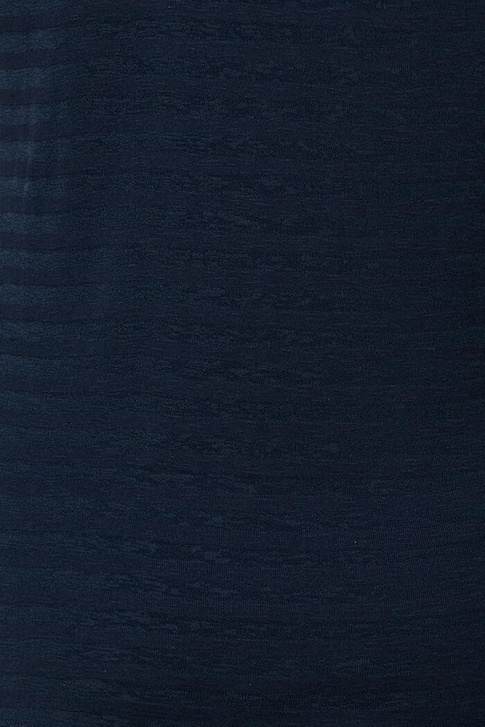 Maglia da allattamento a maniche lunghe con effetto dévoré, NIGHT SKY BLUE, detail image number 3