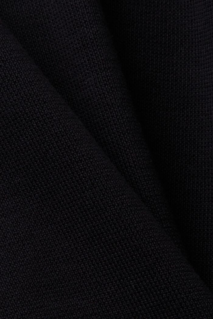 Cardigan con zip, 100% cotone, BLACK, detail image number 5