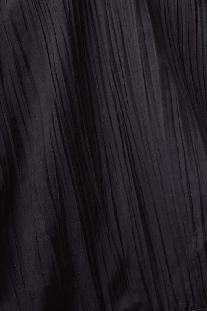 Maglia a maniche lunghe plissettata, BLACK, detail image number 5