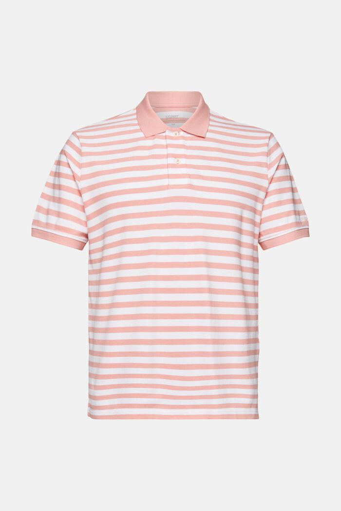 Polo a righe Slim Fit, PINK, detail image number 5