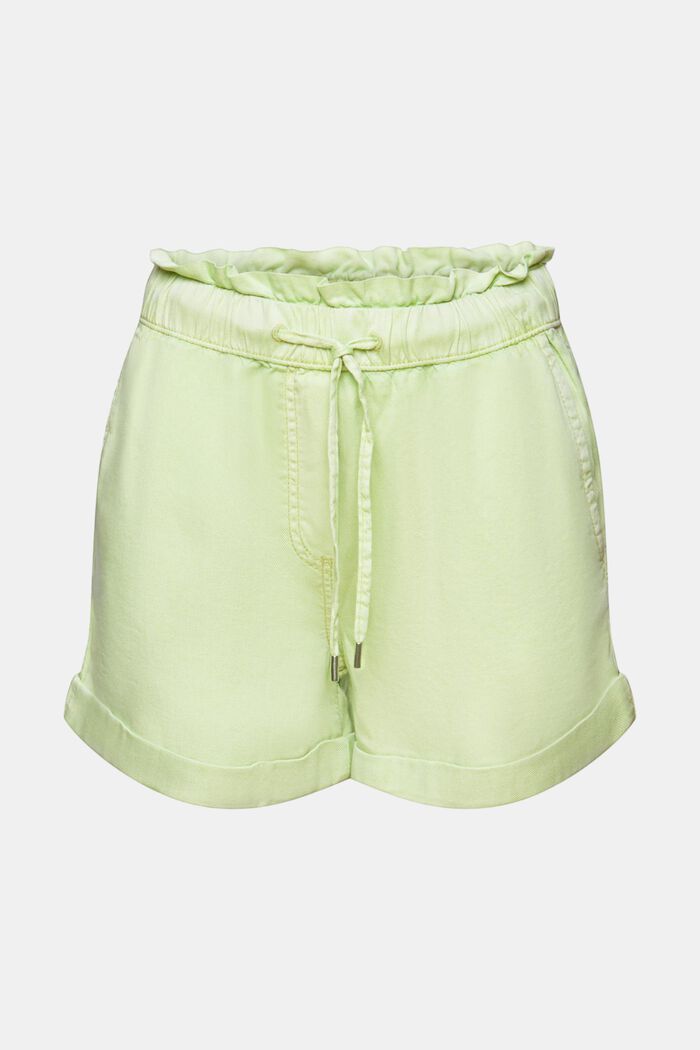 Shorts da infilare in twill, LIGHT GREEN, detail image number 7