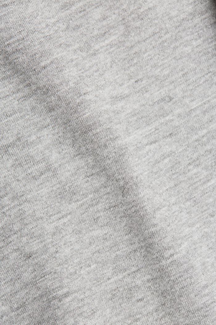 T-shirt in jersey, cotone biologico / LENZING™ ECOVERO™, MEDIUM GREY, detail image number 4