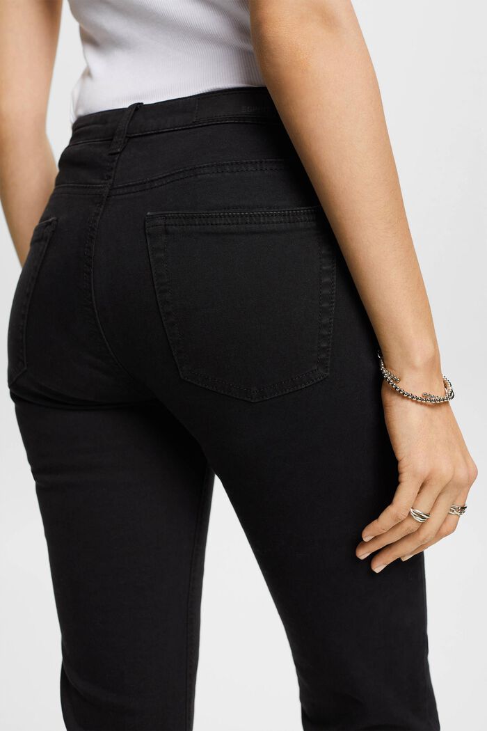 Jeans Capri a vita media, BLACK, detail image number 4