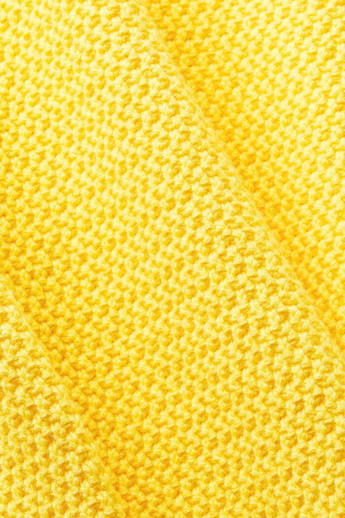 Pullover in cotone con scollo a V, YELLOW, detail image number 5
