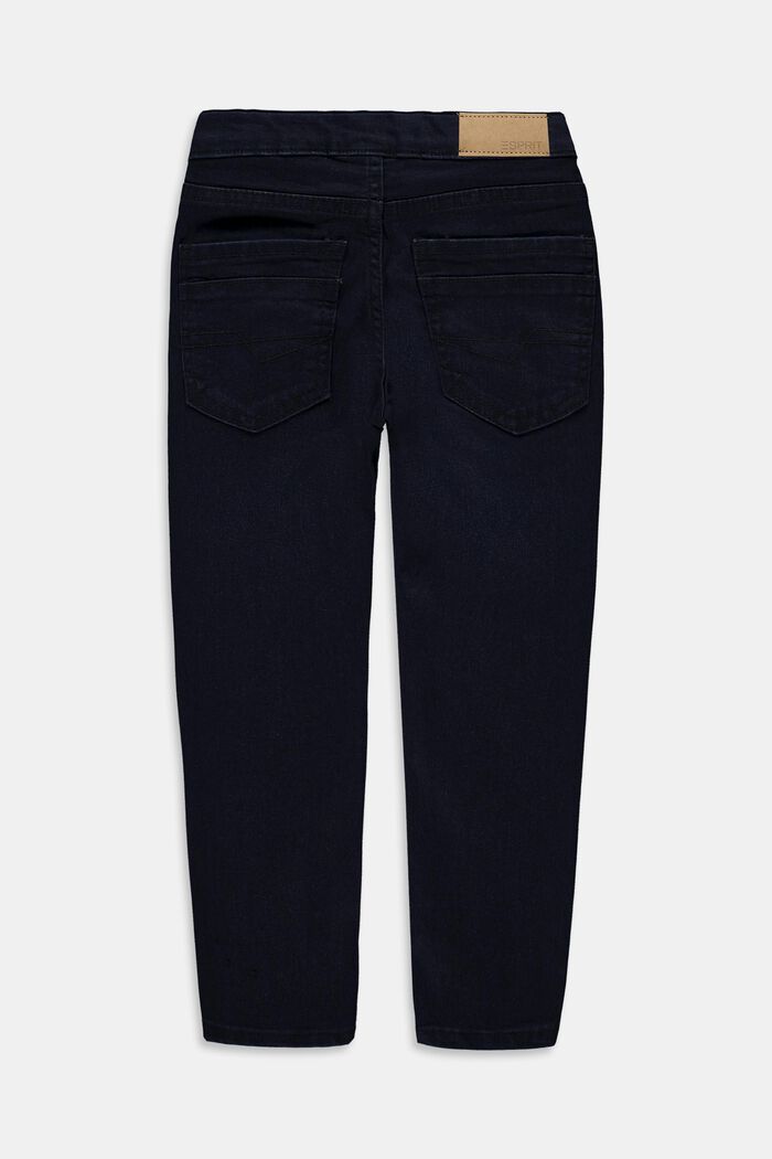 Jeans stretch in misto cotone, BLUE DARK WASHED, detail image number 1