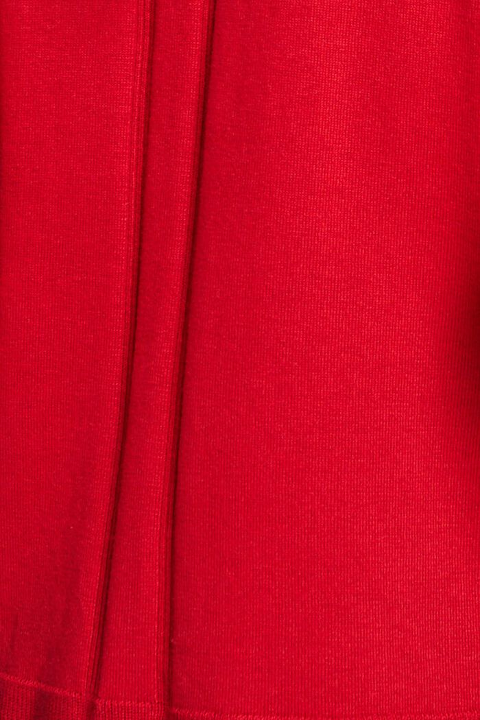 Cardigan con scollo a V, DARK RED, detail image number 4