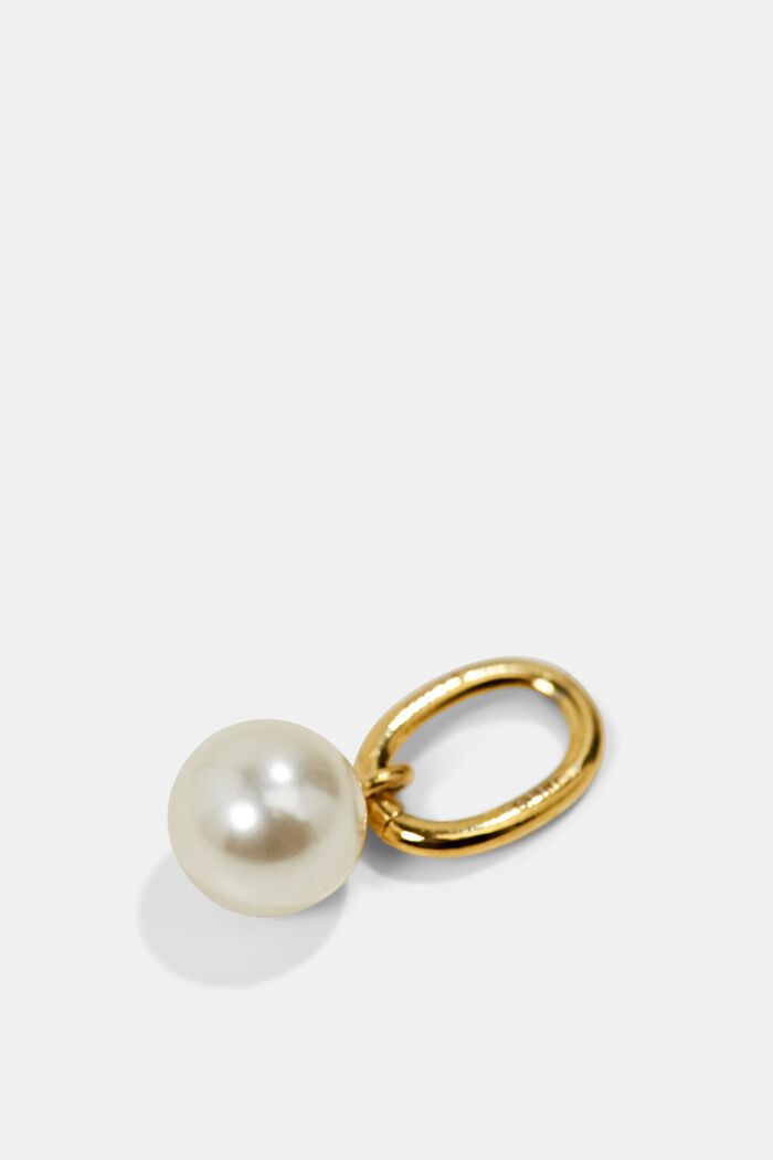 Ciondolo con perle in acciaio inossidabile, GOLD, detail image number 1