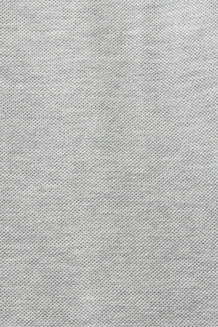 Polo in piqué di cotone Pima, LIGHT GREY, detail image number 5