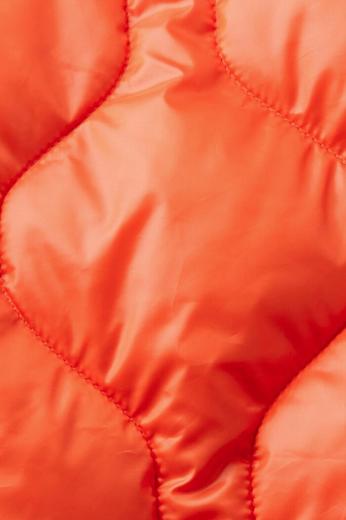 Piumino trapuntato con cappuccio, ORANGE RED, detail image number 5