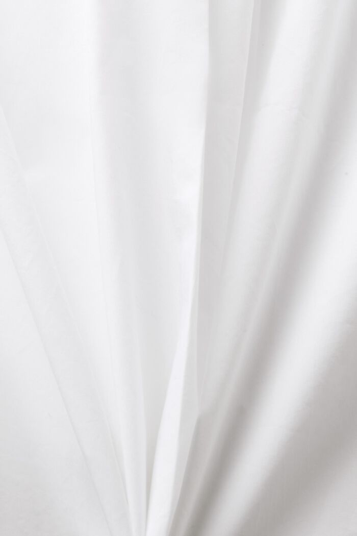 Blusa senza maniche in popeline, WHITE, detail image number 4