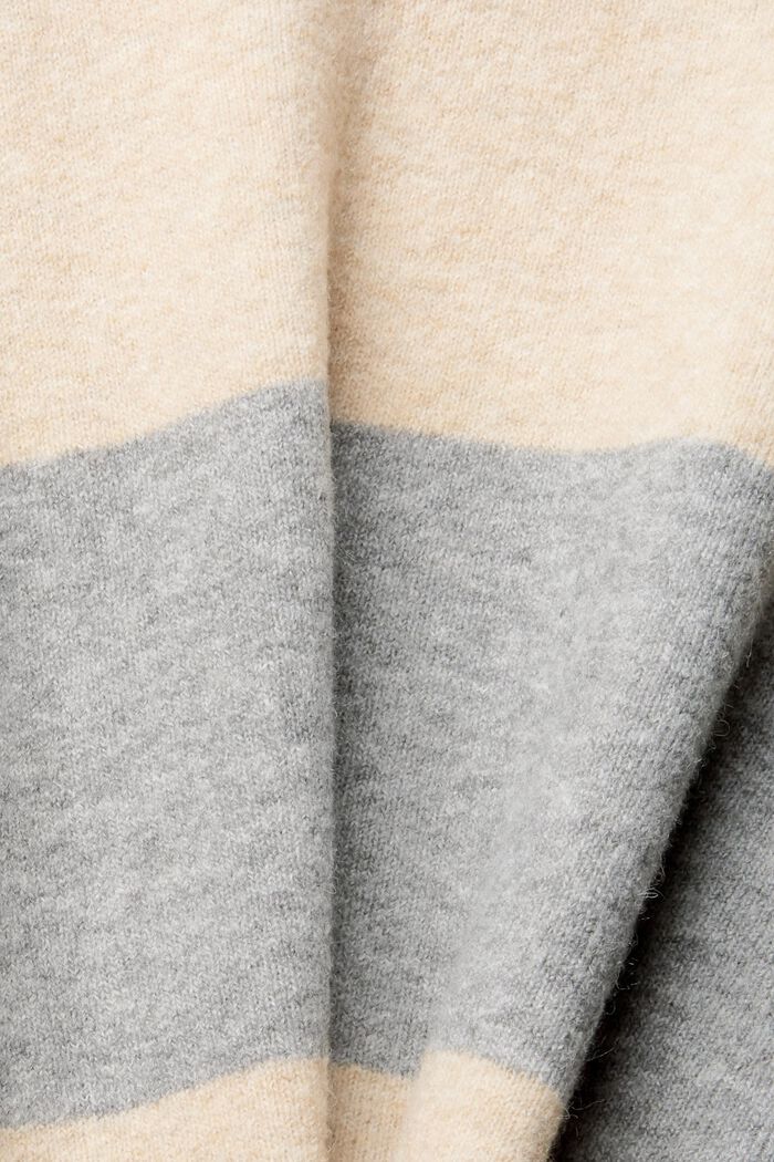 Con lana: pullover a righe, MEDIUM GREY, detail image number 1